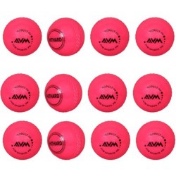 AVM Red Wind Cricket Ball (Pack of 12)